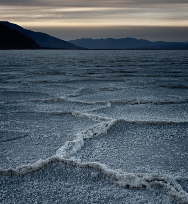Salt flats at dawn